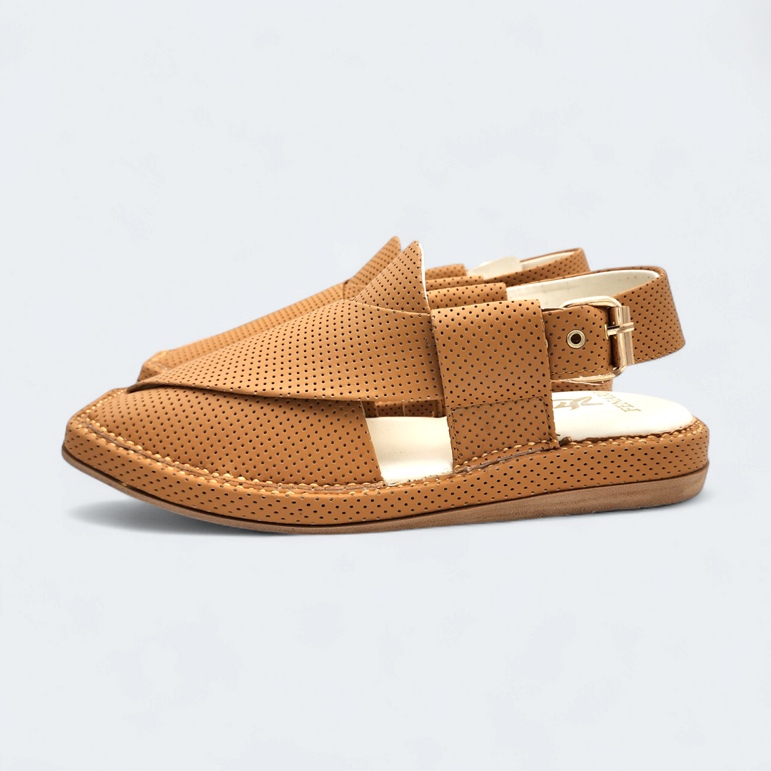 Kaptan Medicated Chappal Dotted Yellow