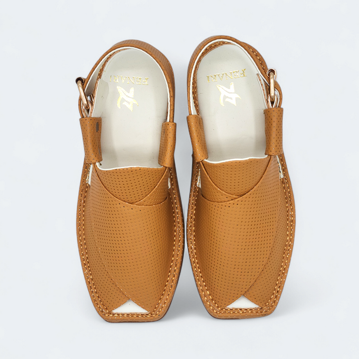 Kaptan Medicated Chappal Dotted Yellow