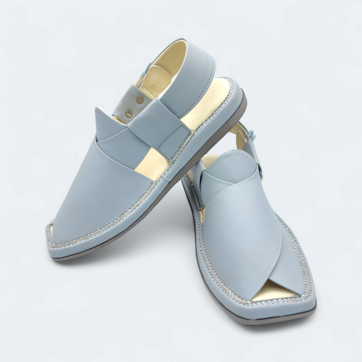 Kaptan Medicated Chappal Dotted Blue