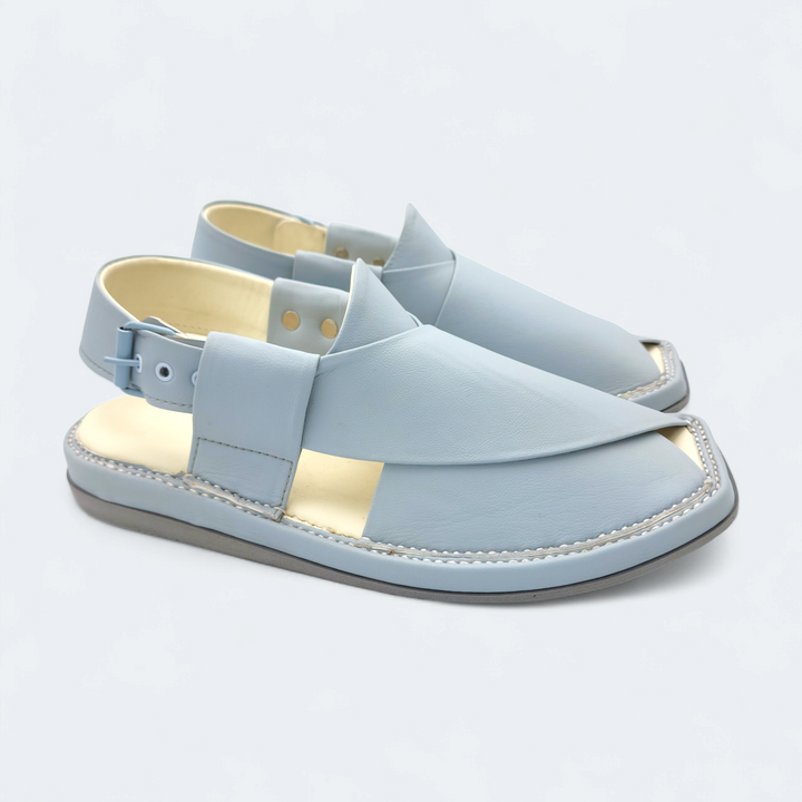 Kaptan Medicated Chappal Dotted Blue