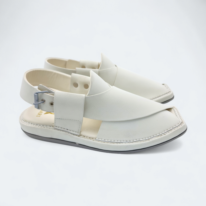 Kaptan Medicated Chappal White