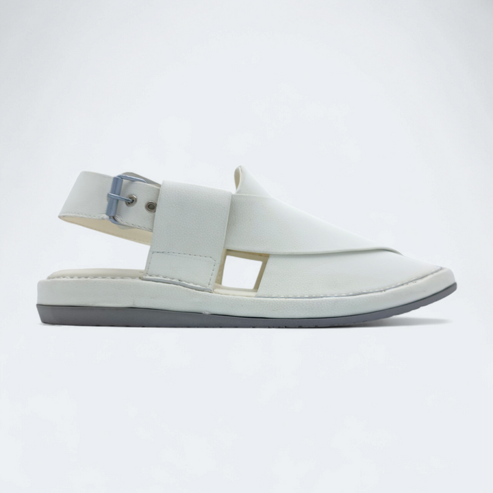 Kaptan Medicated Chappal White