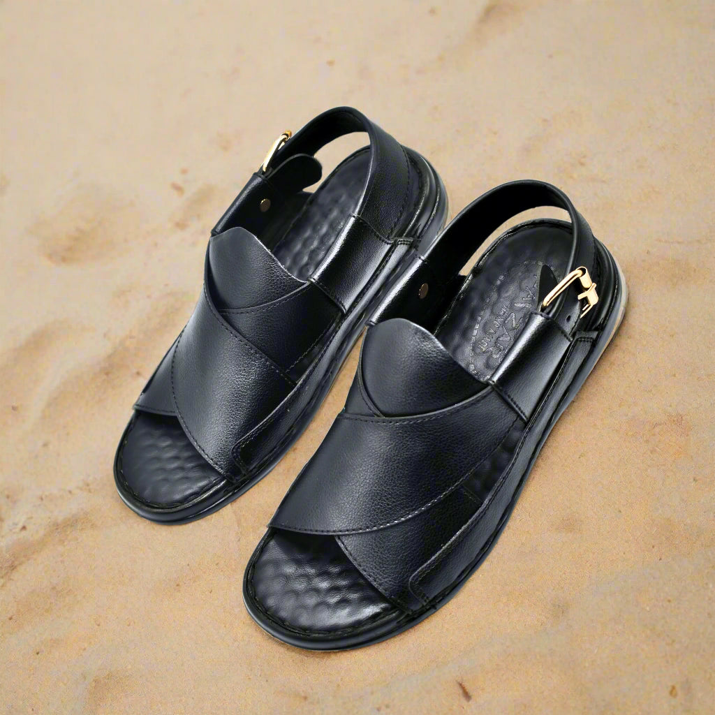 Pihno Black Medicated Sandal