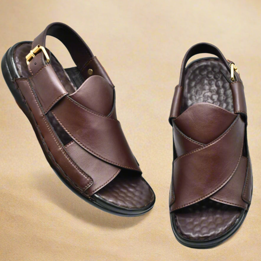 Pihno Dark Brown Medicated Sandal