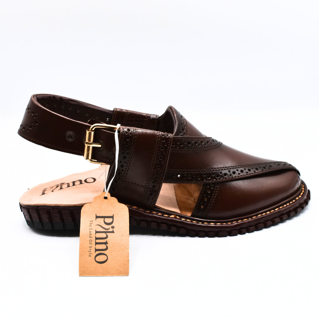 Pihno Kingra Sandal ( Dark Brown )