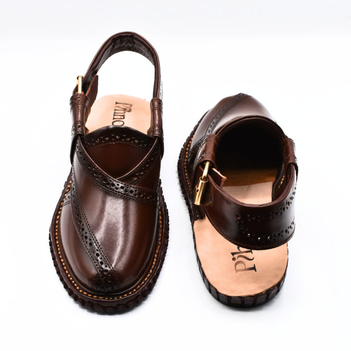 Pihno Kingra Sandal ( Dark Brown )