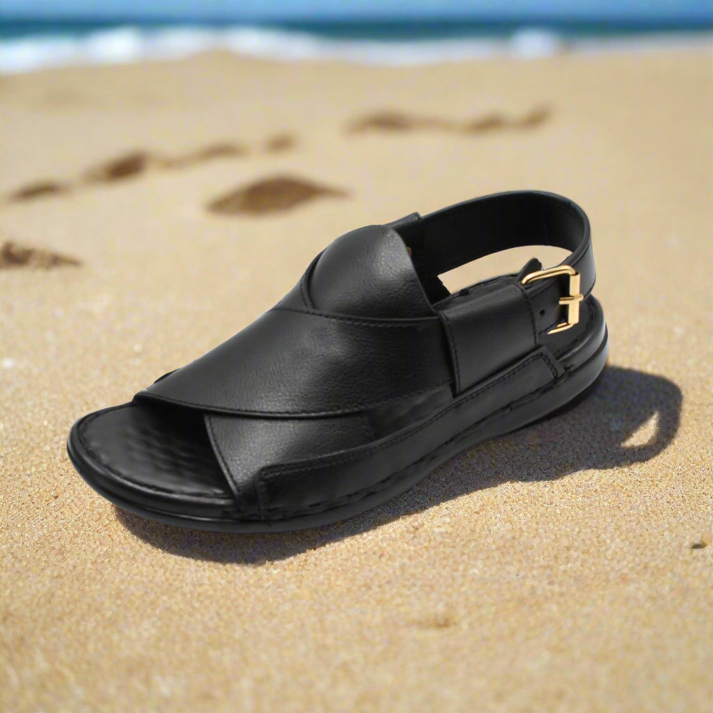 Pihno Dark Brown Medicated Sandal
