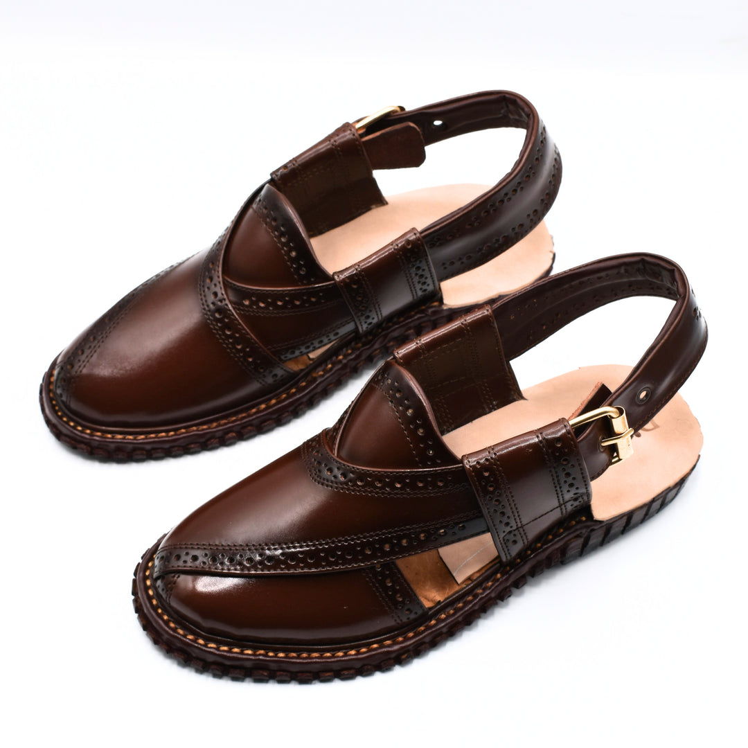 Pihno Kingra Sandal ( Dark Brown )