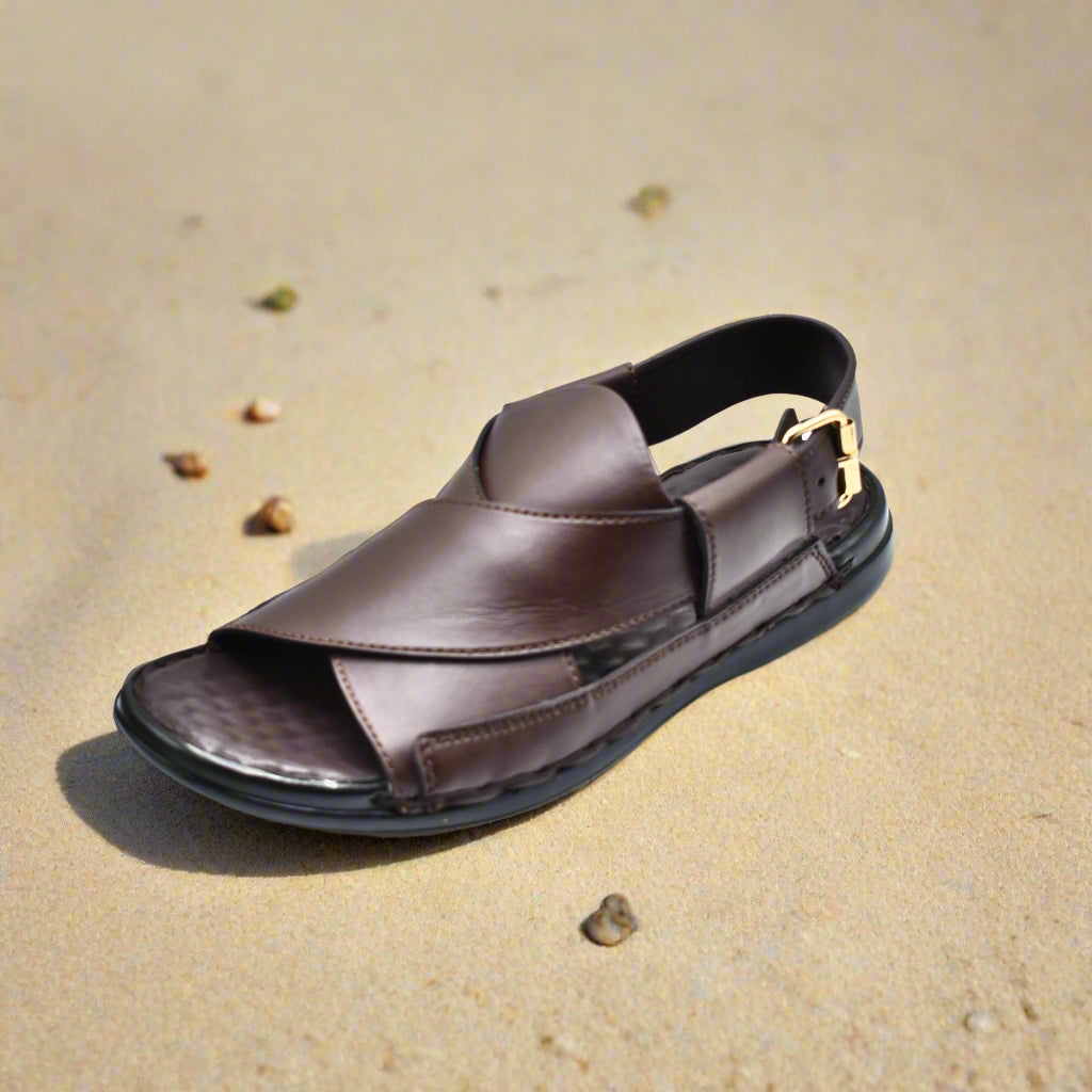 Pihno Dark Brown Medicated Sandal