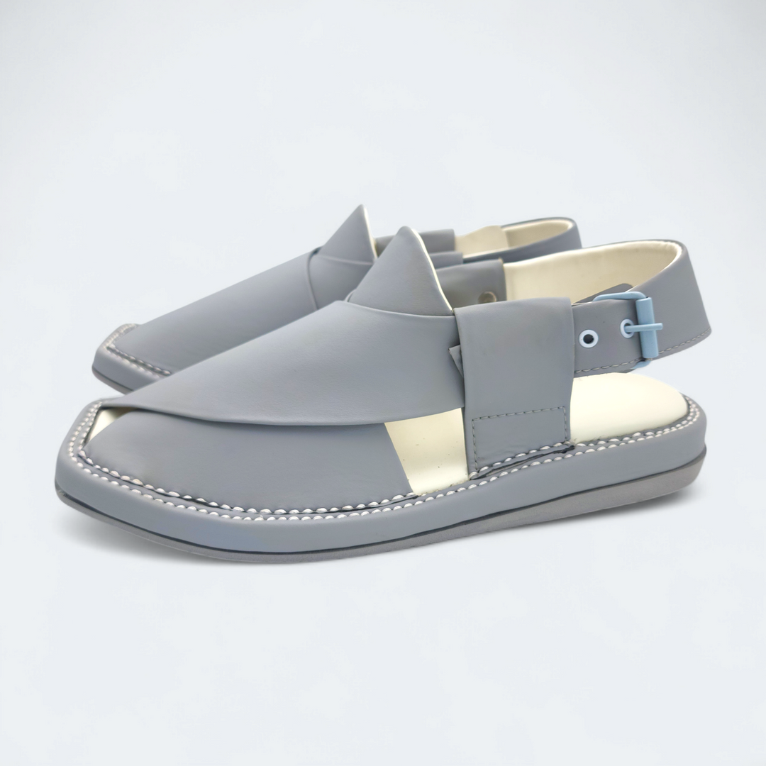 Kaptan Medicated Chappal Dark Grey