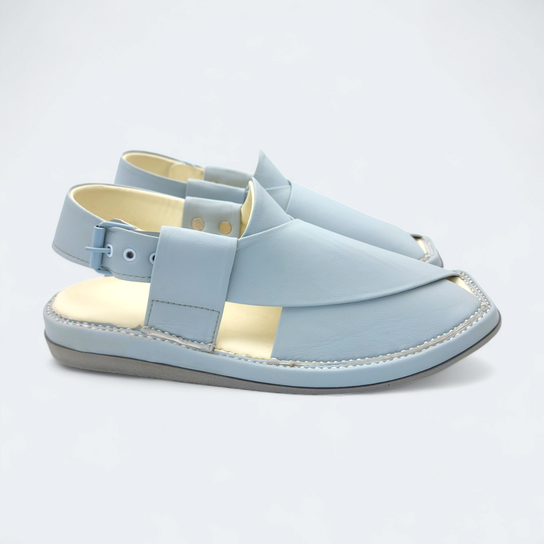 Kaptan Medicated Chappal Dotted Blue