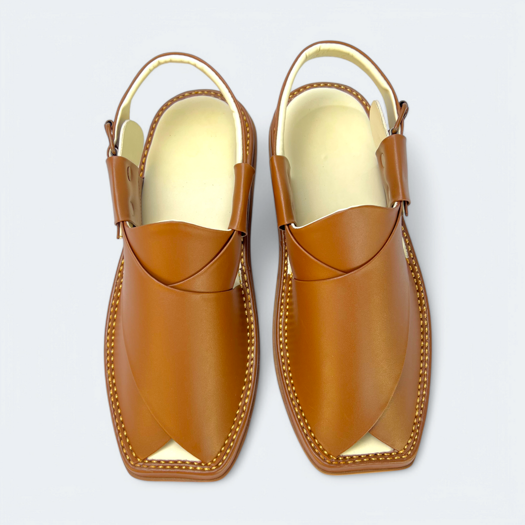 Kaptan Medicated Chappal Caramel