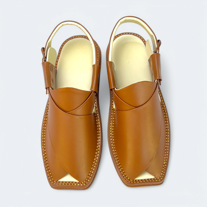 Kaptan Medicated Chappal Caramel