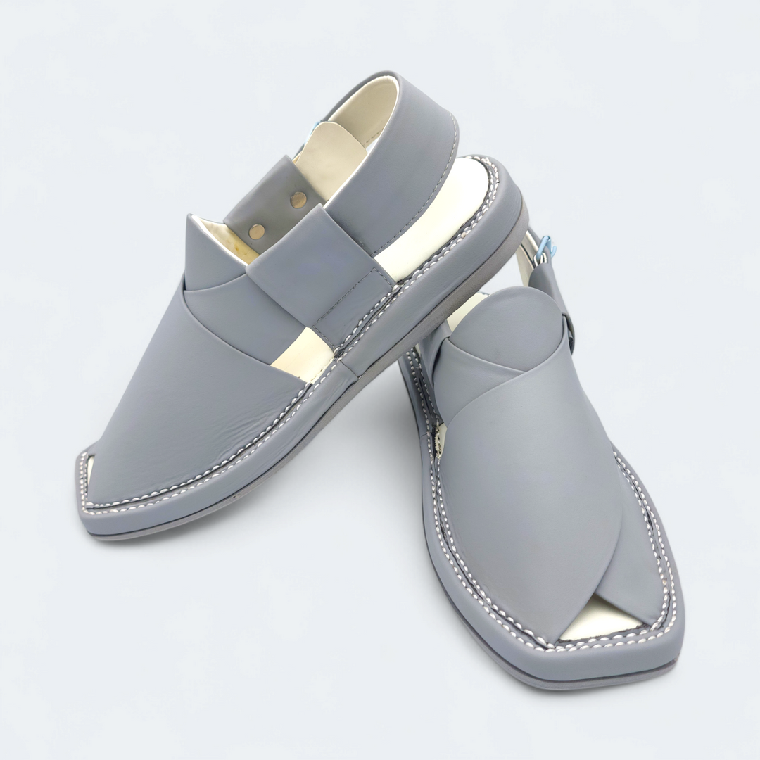 Kaptan Medicated Chappal Dark Grey