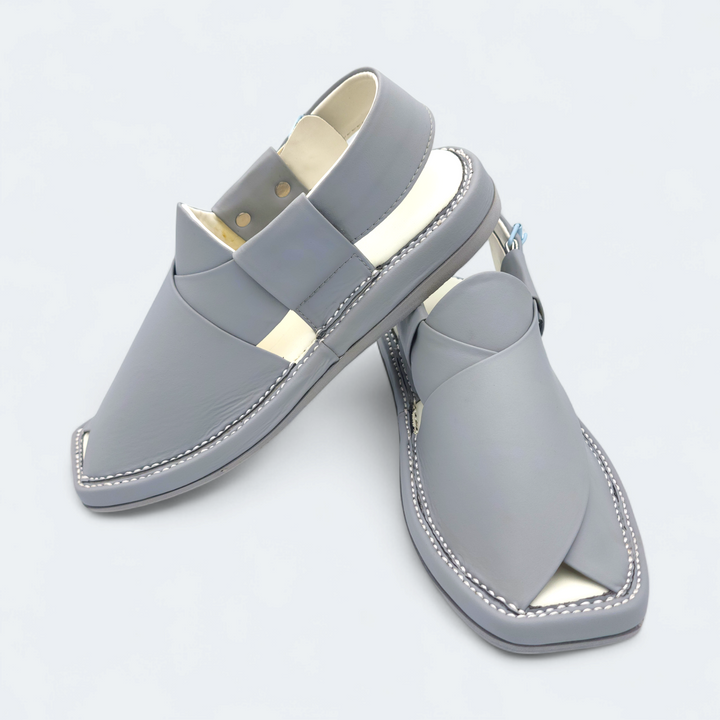 Kaptan Medicated Chappal Dark Grey