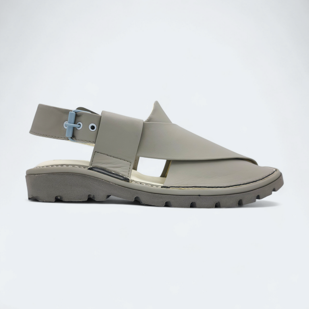 Kaptan Medicated Chappal Grey
