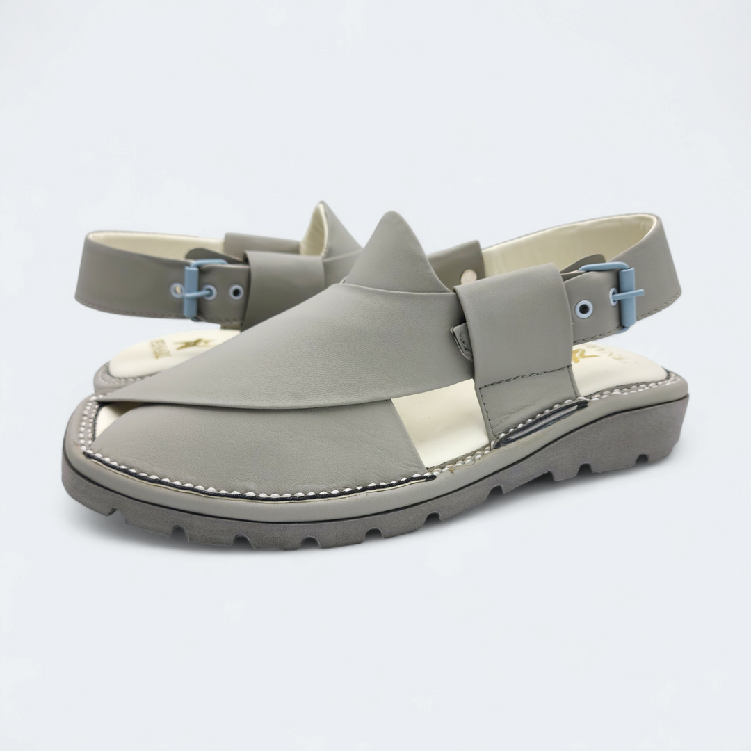 Kaptan Medicated Chappal Grey