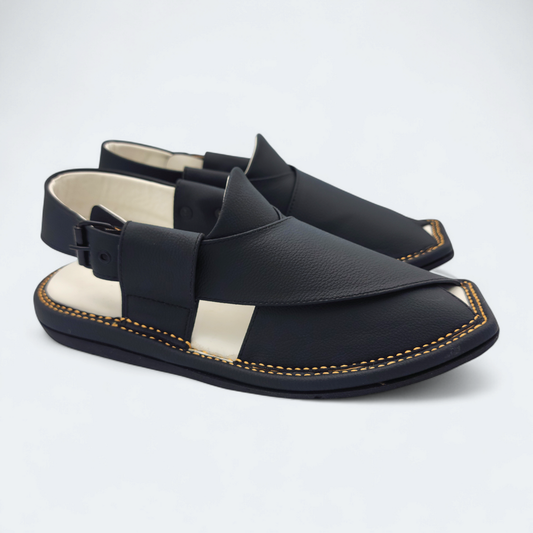 GOGO Medicated Chappal Matte Black