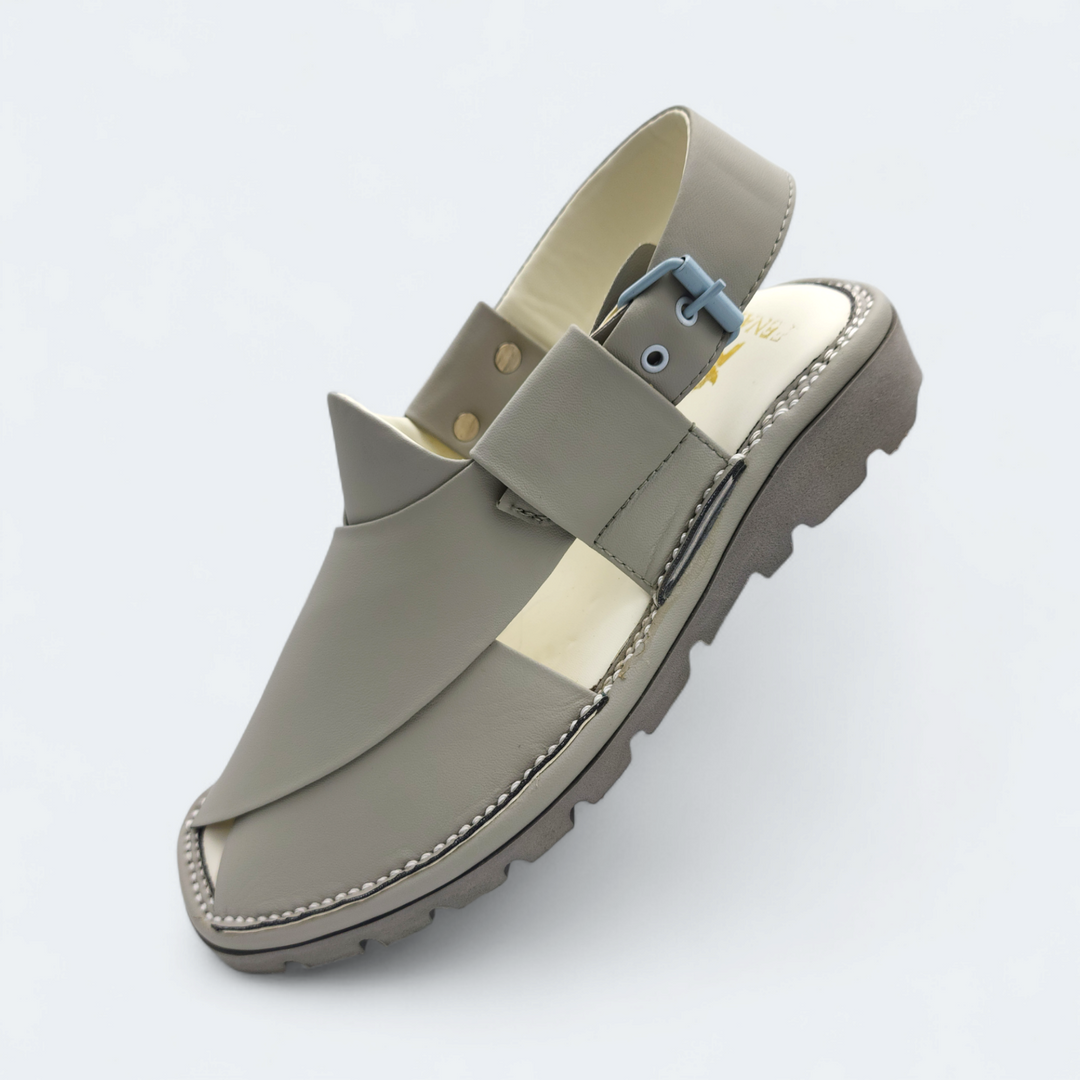 Kaptan Medicated Chappal Grey