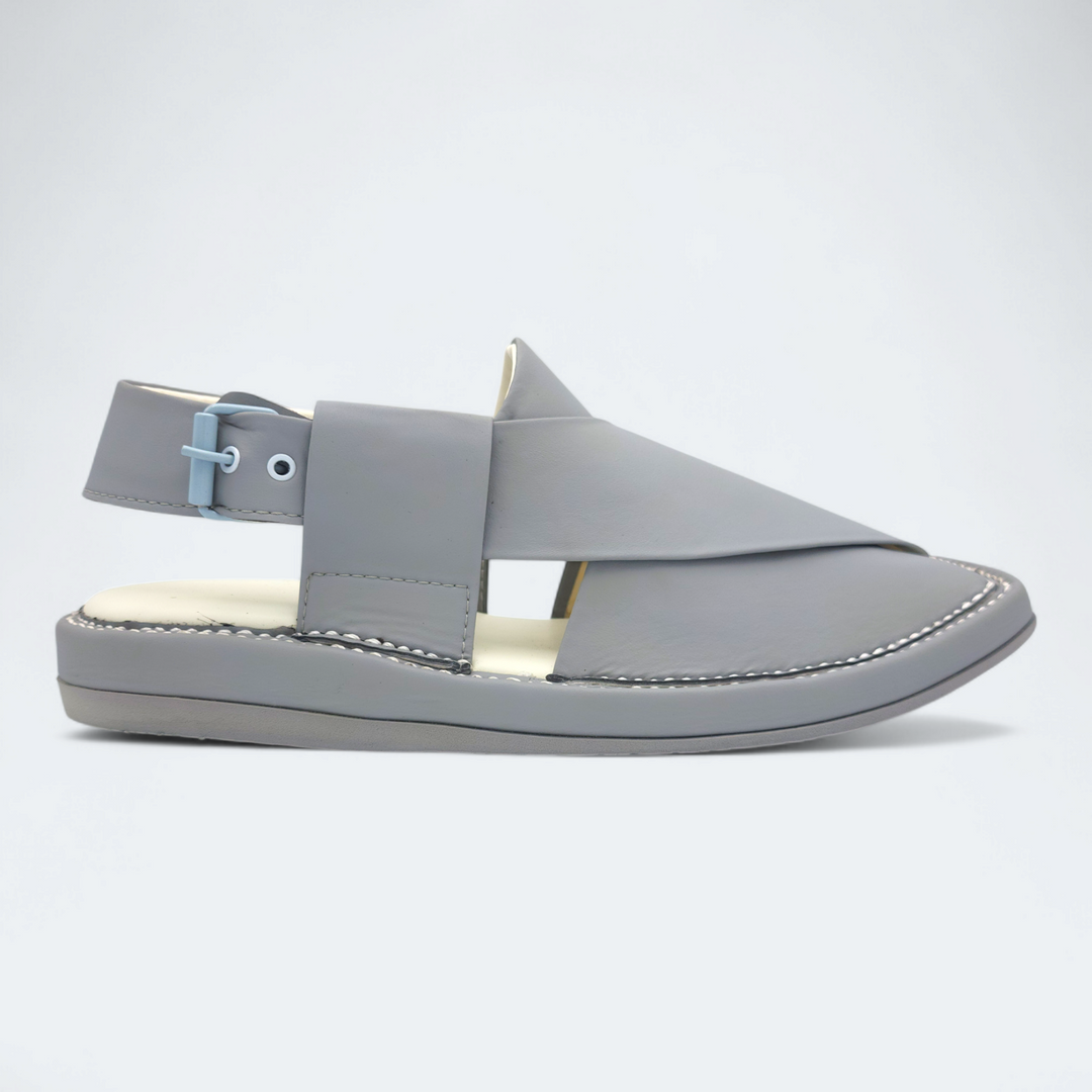 Kaptan Medicated Chappal Dark Grey