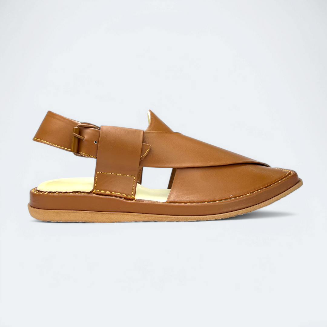 Kaptan Medicated Chappal Caramel