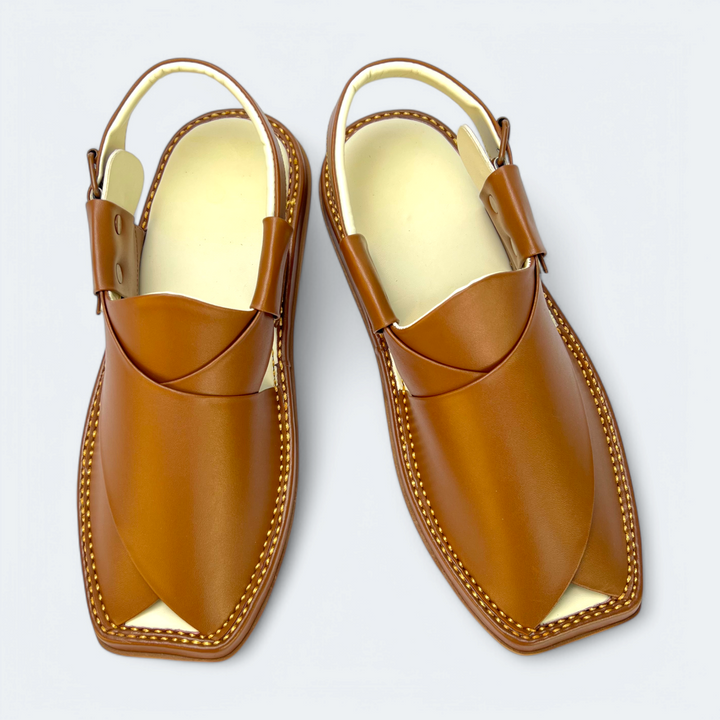 Kaptan Medicated Chappal Caramel