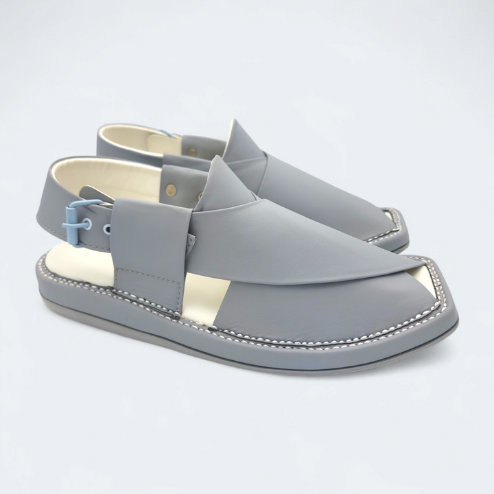 Kaptan Medicated Chappal Dark Grey