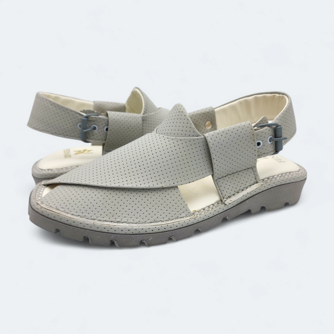 Kaptan Medicated Chappal White