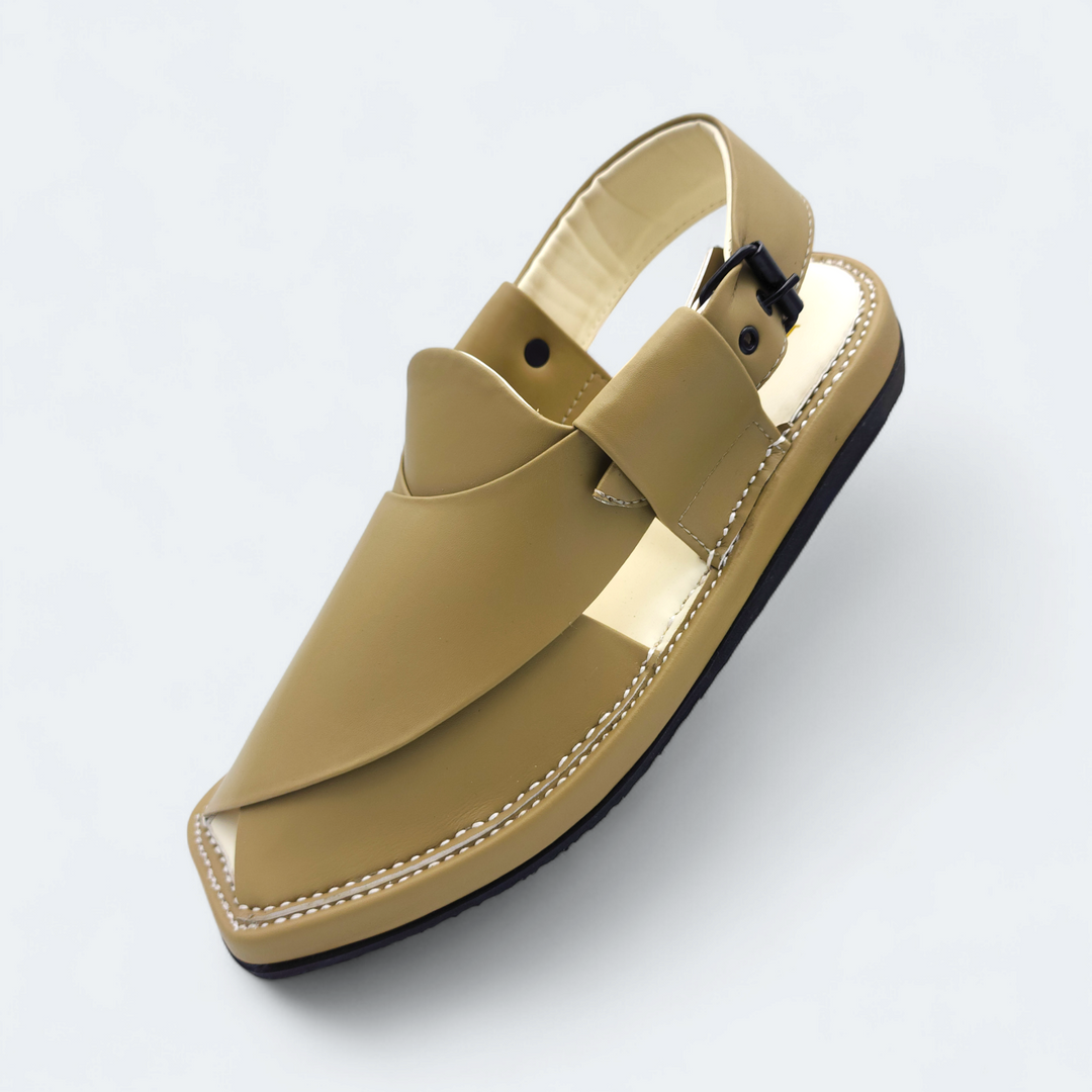 Kaptan Medicated Chappal Olive Green