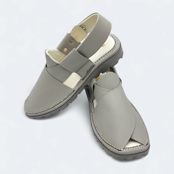 Kaptan Medicated Chappal Grey