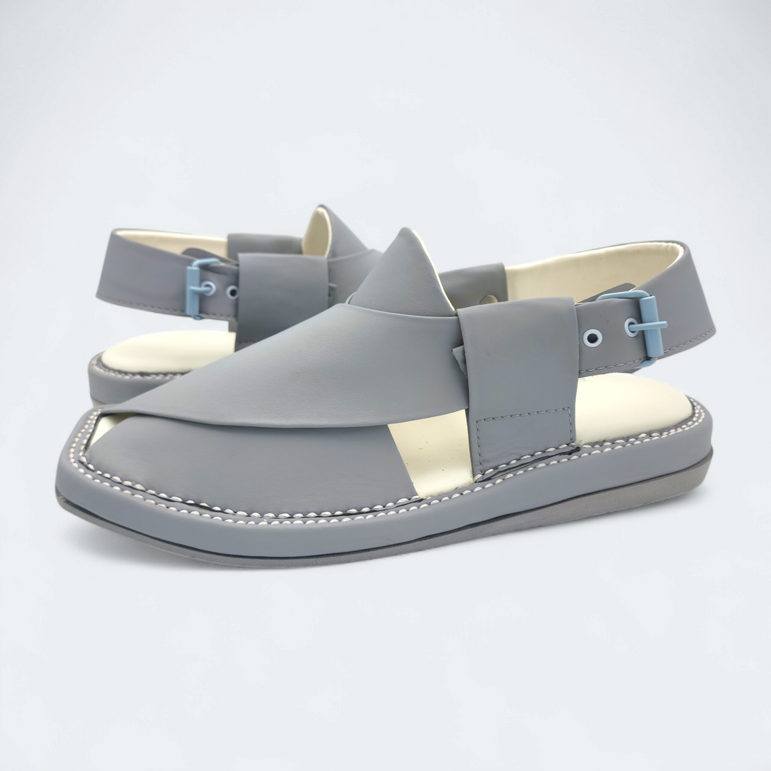 Kaptan Medicated Chappal Dark Grey
