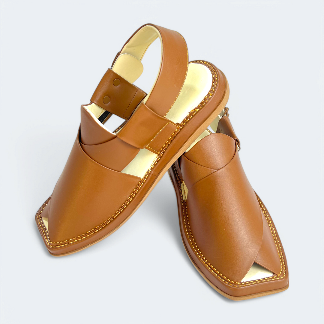 Kaptan Medicated Chappal Caramel