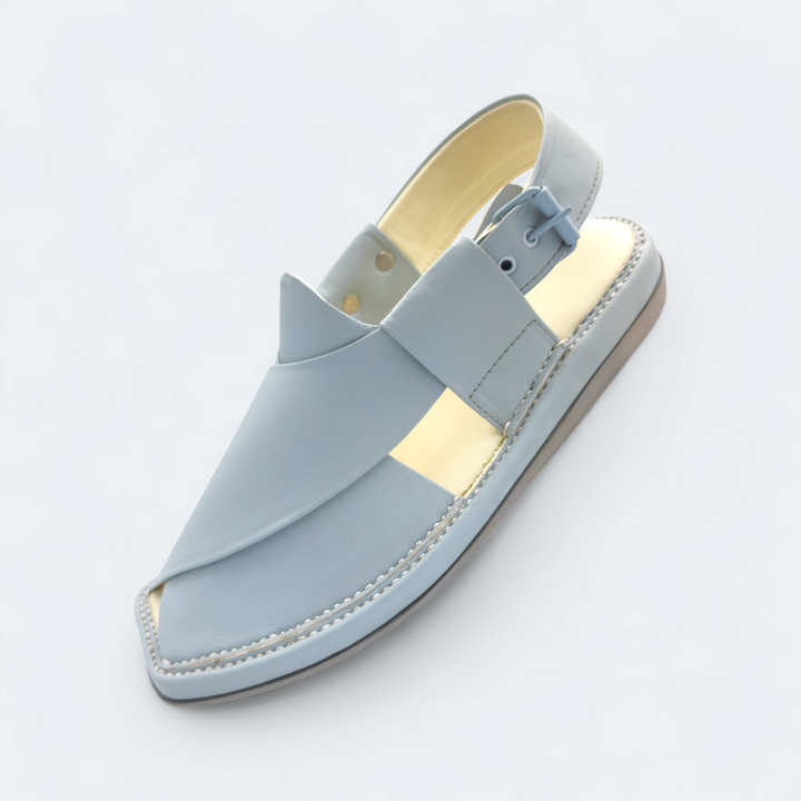 Kaptan Medicated Chappal Dotted Blue