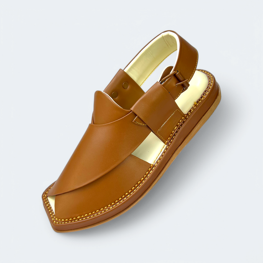 Kaptan Medicated Chappal Caramel