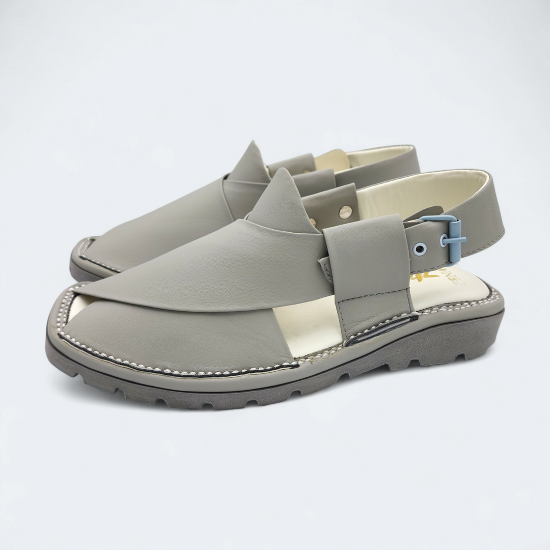 Kaptan Medicated Chappal Grey