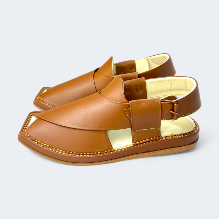 Kaptan Medicated Chappal Caramel